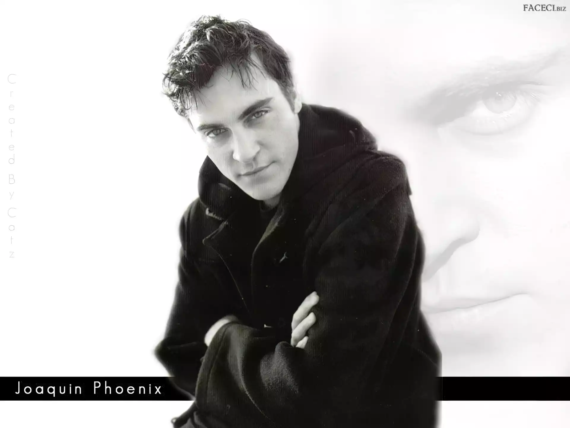 Joaquin Phoenix, czarny strój